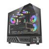 Počítačová skříň DarkFlash DS950V s displejem (černá) + 6 ventilátorů