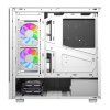 Počítačová skříň DarkFlash DS950V s displejem (bílá) + 6 ventilátorů
