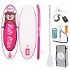 FunWater Tuxedo Sailor Dětské SUP pádlo 2,4m (růžové)